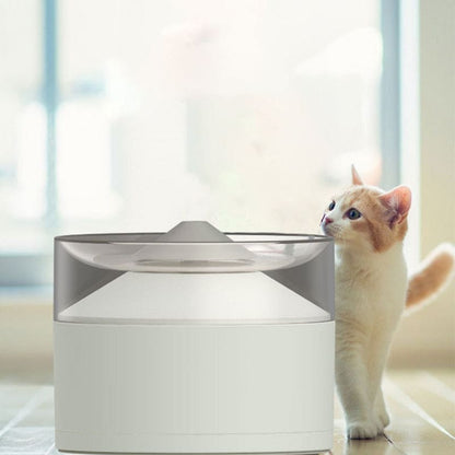 Filtered Water Fountain for Cats with 3-Level Filtration System-Pet Water Fountain-2-Colydia