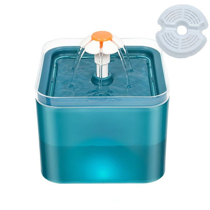 Daisy Cat Water Fountain With Filter for Hydration and Health-Cat Water Fountain-Blue + 1 filter-5-Colydia