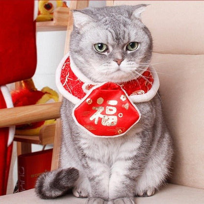 Lunar New Year Pet Collar for Cats & Dogs, Fortune Mandarin Design-Pet Collar-2-Colydia