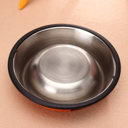 Colorful Stainless Steel Cat Bowl with Cute Whiskers Design-Cat Bowl-7-Colydia