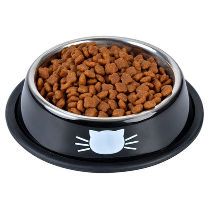 Colorful Stainless Steel Cat Bowl with Cute Whiskers Design-Cat Bowl-6-Colydia