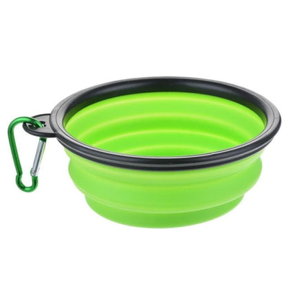 Collapsible Cat Travel Bowl – Portable, Eco-Friendly & Durable-Travel Pet Bowl-Green-10-Colydia