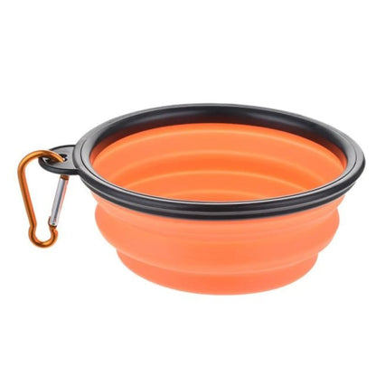 Collapsible Cat Travel Bowl – Portable, Eco-Friendly & Durable-Travel Pet Bowl-Orange-9-Colydia