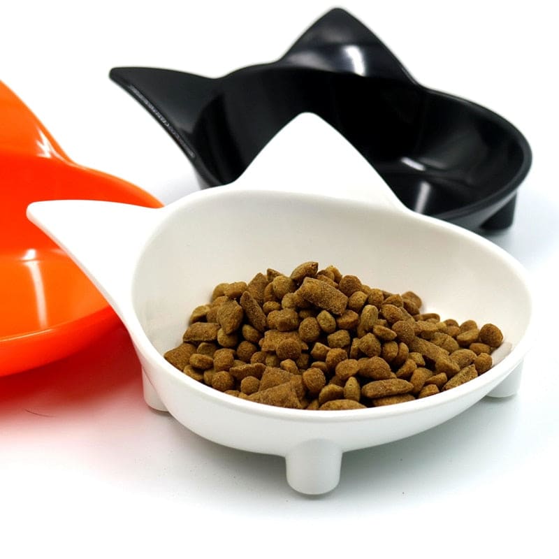 Cat Head Shaped Melamine Bowl - Non-Slip & Whisker Friendly-Cat Feeding Bowl-3-Colydia