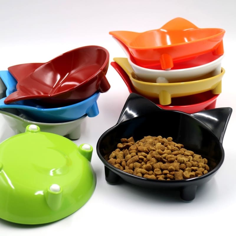 Cat Head Shaped Melamine Bowl - Non-Slip & Whisker Friendly-Cat Feeding Bowl-6-Colydia