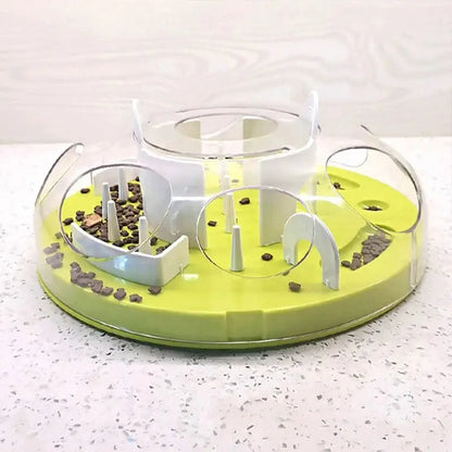 Stimulating Interactive Cat Bowl for Slow Eating & Mental Health-Interactive Cat Bowl-5-Colydia