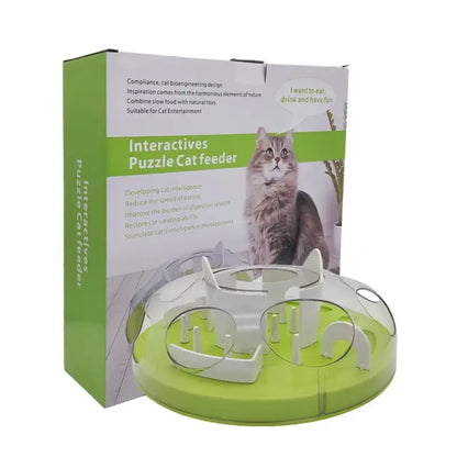 Stimulating Interactive Cat Bowl for Slow Eating & Mental Health-Interactive Cat Bowl-10-Colydia