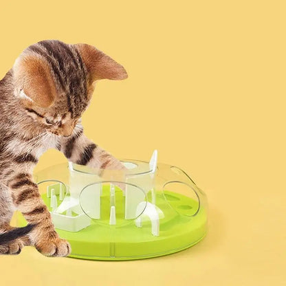 Stimulating Interactive Cat Bowl for Slow Eating & Mental Health-Interactive Cat Bowl-4-Colydia