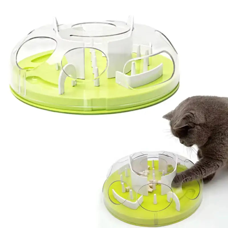 Stimulating Interactive Cat Bowl for Slow Eating & Mental Health-Interactive Cat Bowl-2-Colydia