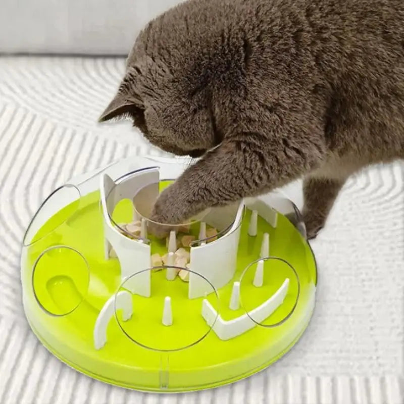 Stimulating Interactive Cat Bowl for Slow Eating & Mental Health-Interactive Cat Bowl-3-Colydia