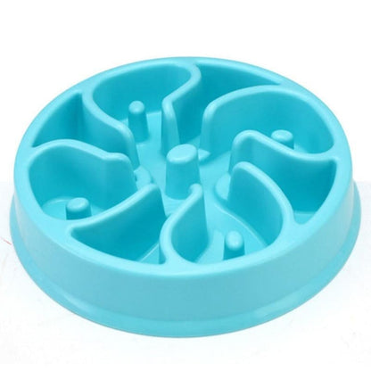 Anti-Glutton Cat Bowl with Non-Slip Base, Promotes Digestion-Anti-Glutton Cat Bowl-Blue-4-Colydia