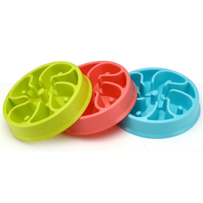 Anti-Glutton Cat Bowl with Non-Slip Base, Promotes Digestion-Anti-Glutton Cat Bowl-2-Colydia