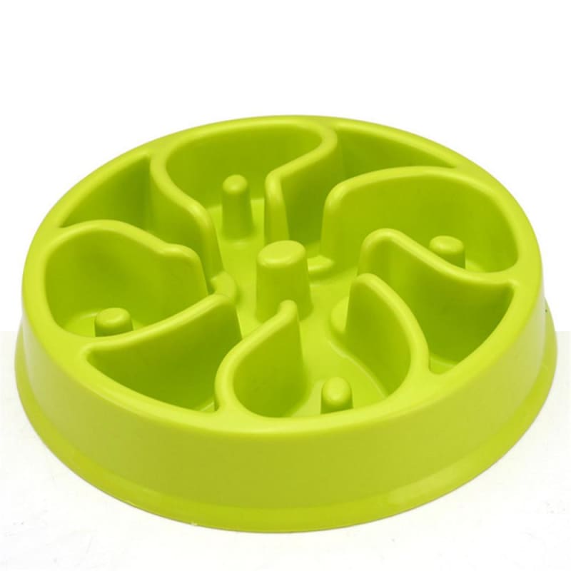 Anti-Glutton Cat Bowl with Non-Slip Base, Promotes Digestion-Anti-Glutton Cat Bowl-Green-5-Colydia