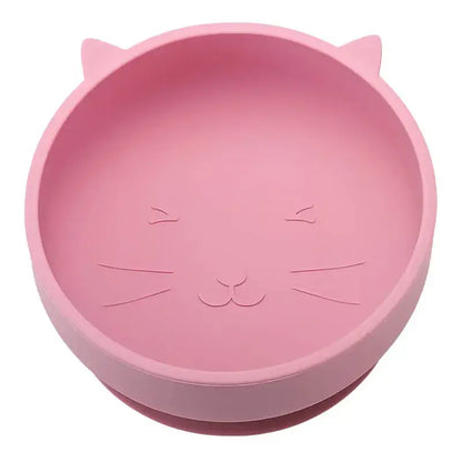 Non-Slip Cat Head Suction Bowl – BPA Free, Spill-Proof Design-Cat Feeding Bowl-Pink-4-Colydia