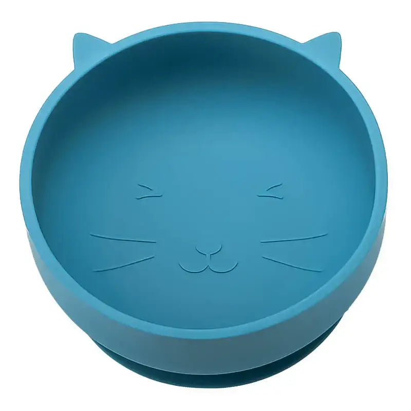 Non-Slip Cat Head Suction Bowl – BPA Free, Spill-Proof Design-Cat Feeding Bowl-Blue-6-Colydia