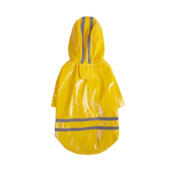 Waterproof Pet Raincoat for Cats – Durable Yellow PU Jacket-Pet Raincoat-2-Colydia