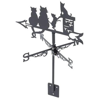 Elegant Stainless Steel Cat Weather Vane for Roof & Garden Decor-Weather Vane-5-Colydia