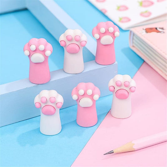 Cat Paw Erasers - Fun, Non-Toxic, Recyclable, Set of 3-Cat Paw Erasers-Set of 3-1-Colydia