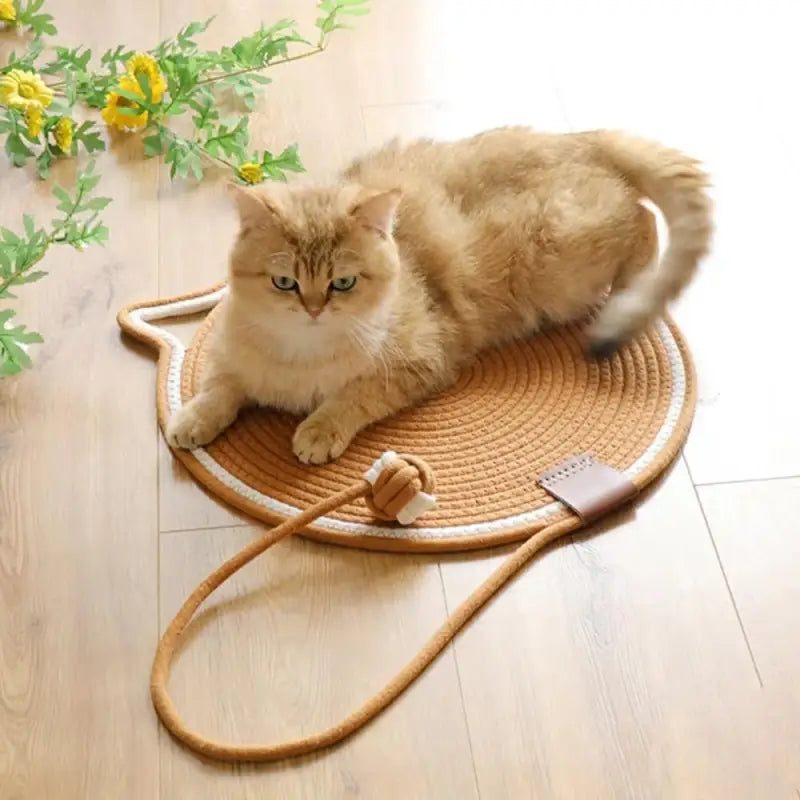 Stylish Cat Head Scratching Mat - Durable, Fun, Easy to Clean-Cat Scratching Mat-1-Colydia