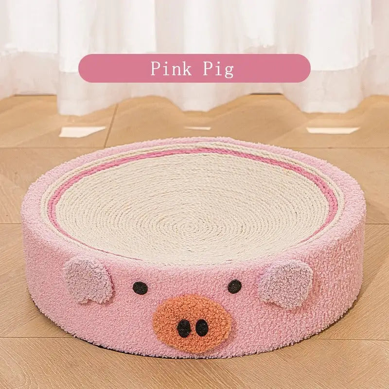 Cat Comfort Scratching Post - Durable Sisal Rope & Fun Design-Cat Scratching Post-Pig-14-Colydia