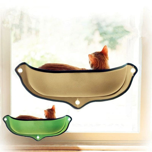 Cozy Window Hammock for Cats with Suction Cups | Sturdy & Durable-Window Cat Hammock-1-Colydia