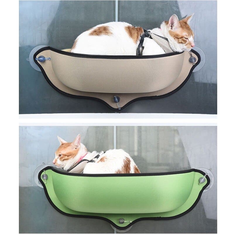 Cozy Window Hammock for Cats with Suction Cups | Sturdy & Durable-Window Cat Hammock-6-Colydia