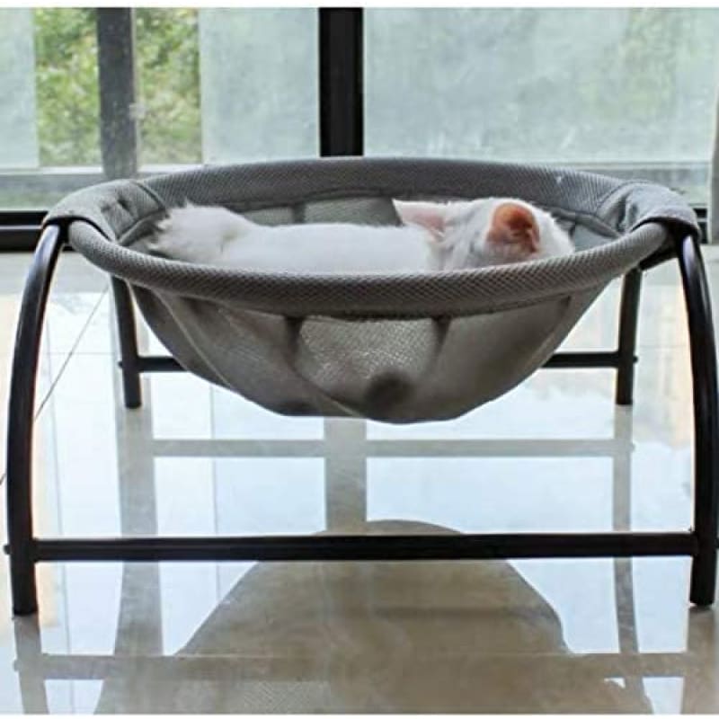 Breathable Summer Cat Hammock with Sturdy Iron Legs - Moisture Resistant-Cat Hammock-7-Colydia