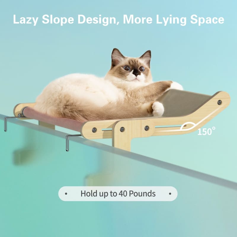 Adjustable Wall-Mounted Cat Hammock - Space-Saving, Washable, Secure-Cat Hammock-5-Colydia