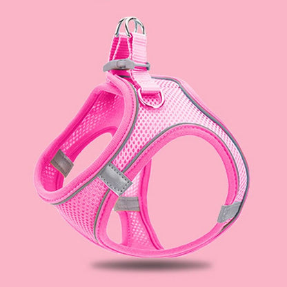 Comfy Cat Walking Harness with Soft Padding and Adjustable Fit-Cat Harness-Pink-XS-10-Colydia