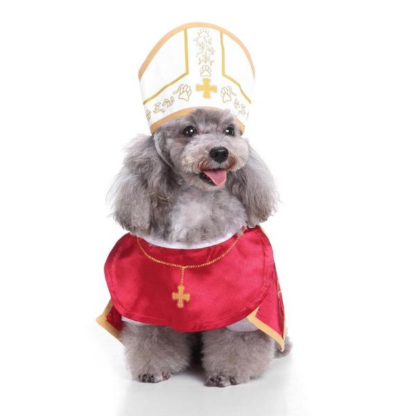 Pet Pope Costume for Cats & Dogs - Perfect Halloween Cosplay Outfit-Pet Costume-2-Colydia