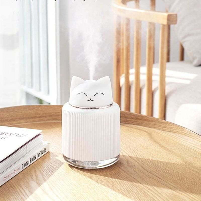 USB Cat-Shaped Humidifier - Quiet, Compact, Cool Mist for Dry Skin-Humidifier-Cat-1-Colydia