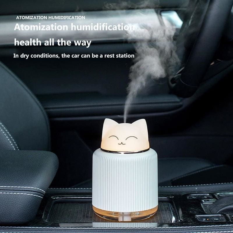 USB Cat-Shaped Humidifier - Quiet, Compact, Cool Mist for Dry Skin-Humidifier-Cat-2-Colydia