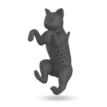 Eco-Friendly Cat Tea Infuser, BPA-Free Silicone, Dishwasher Safe-Tea Infuser-Gray-5-Colydia