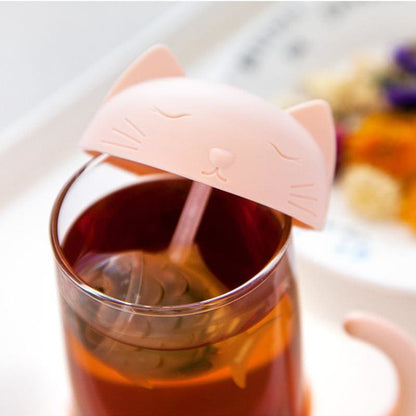 Adorable Cat-Shaped Tea Infuser with Fish Filter - Gift for Cat Lovers-Tea Infuser-4-Colydia