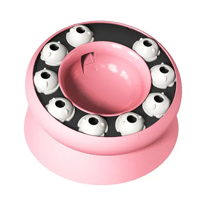 Interactive Cat Puzzle Bowl for Slow Feeding & Mental Stimulation-Interactive Cat Feeding Bowl-Pink-8-Colydia