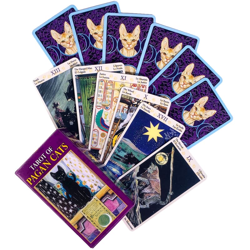 Playful Cat Tarot Card Game - 78 Card Deck for Feline Fun-Tarot Card Game-1-Colydia