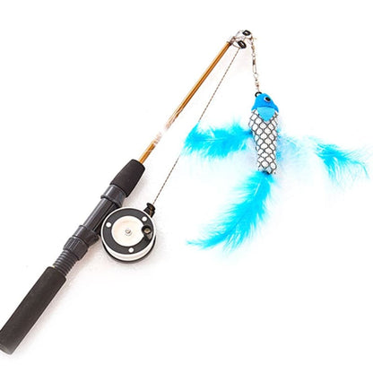 Telescopic Cat Fishing Rod with Reel - Interactive Cat Toy-Interactive Cat Toy-9-Colydia