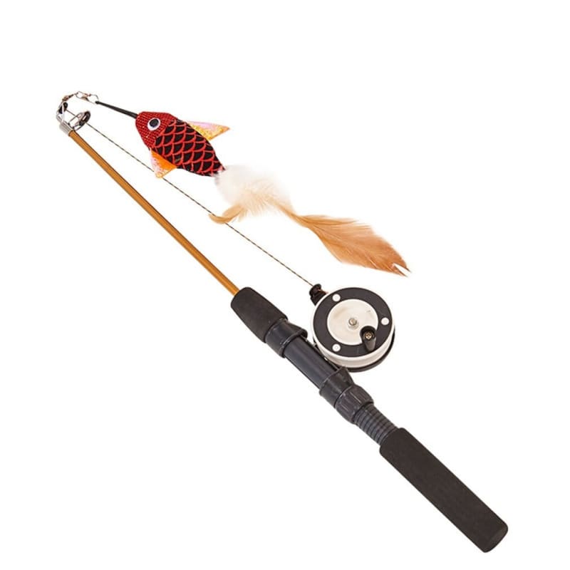 Telescopic Cat Fishing Rod with Reel - Interactive Cat Toy-Interactive Cat Toy-10-Colydia