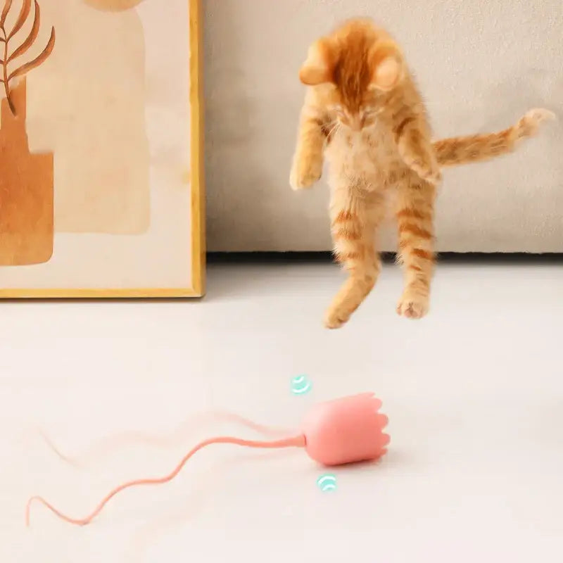 Interactive USB-C Rechargeable Cat Toy with 360° Rotating Antenna-Cat Toy-3-Colydia