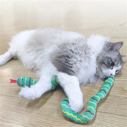 Interactive Catnip Snake Toy for Cats - Realistic & Durable Fun-Cat Toy-3-Colydia