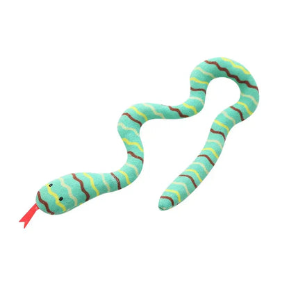 Interactive Catnip Snake Toy for Cats - Realistic & Durable Fun-Cat Toy-Green-7-Colydia