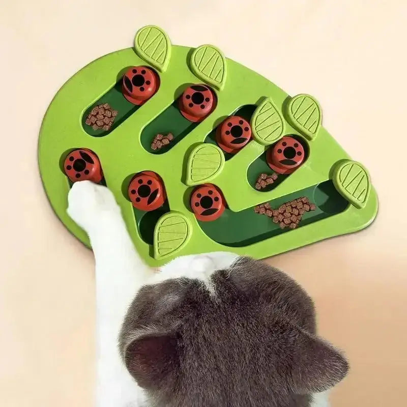 Interactive Cat Kibble Toy for Fun, Health & Hunting Instinct Stimulation-Interactive Cat Feeding Toy-3-Colydia