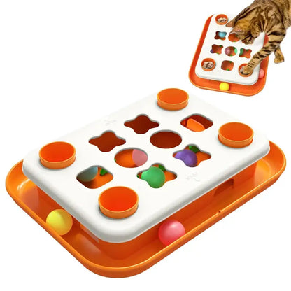 Interactive Cat Toy for Mental Stimulation & Treat Dispensing Fun-Interactive Cat Toy-1-Colydia