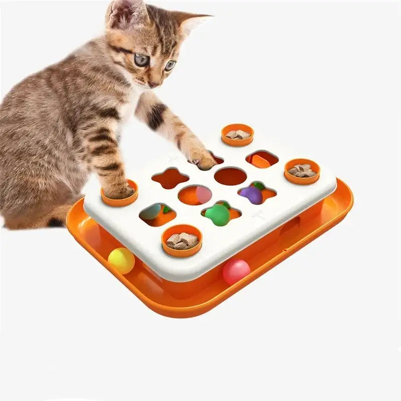 Interactive Cat Toy for Mental Stimulation & Treat Dispensing Fun-Interactive Cat Toy-2-Colydia