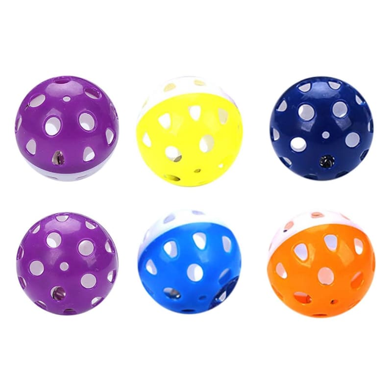 Interactive Cat Kibble Dispenser Toy Balls in Vibrant Colors - Set of 6-Interactive Cat Toy and Kibble Dispenser-Set of 6 balls-5-Colydia