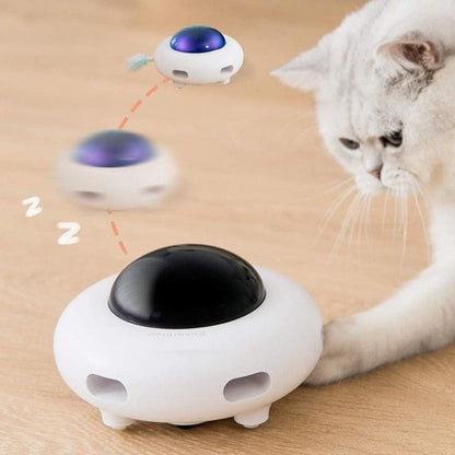 Automatic Rotating Cat Toy with Feather & 3 Speed Modes-Interactive Cat Toy-3-Colydia