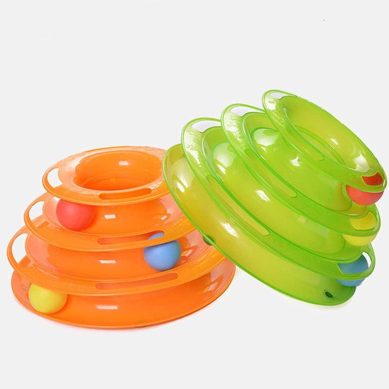 Engaging Multi-Level Cat Spiral Toy with Spinning Balls-Cat Toy-4-Colydia