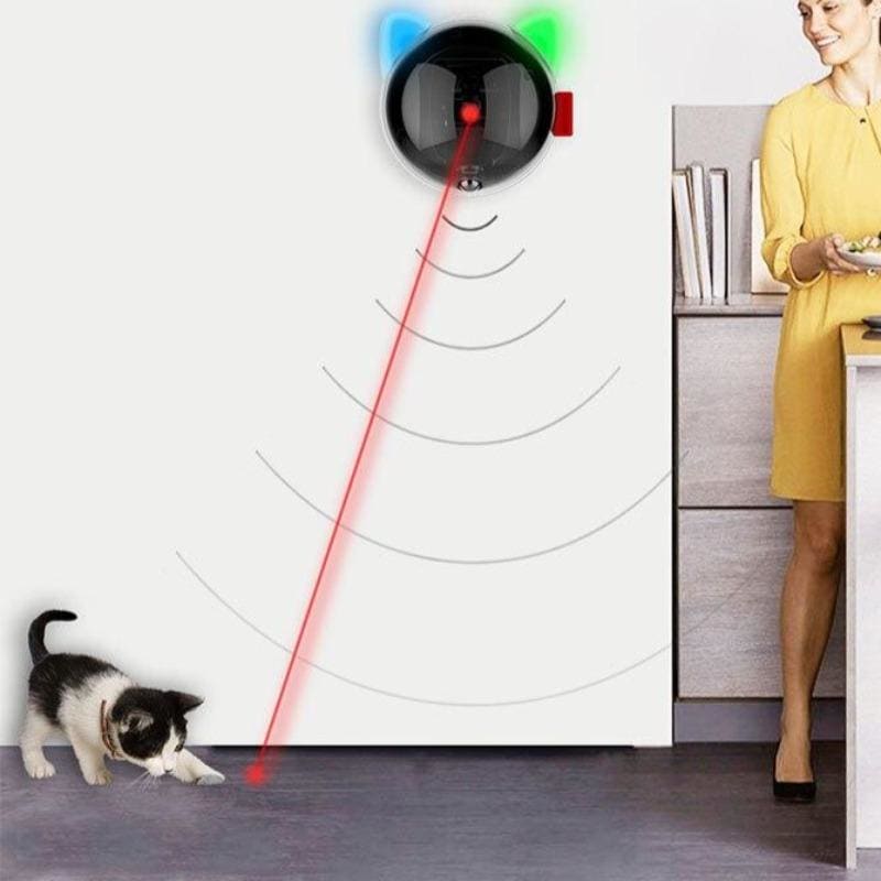 Interactive Automatic Cat Laser Toy with USB C & Wall Mount-Interactive Cat Laser Toy-Wall-mounted-4-Colydia