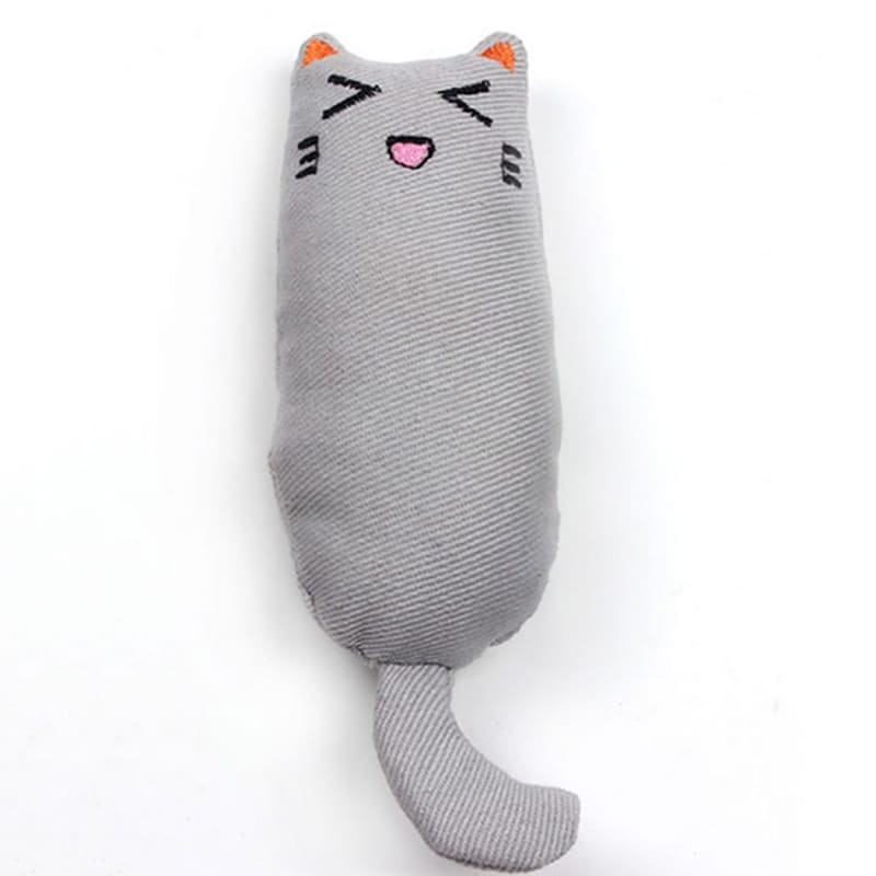 Rechargeable Catnip Plush Toy for Cats - Interactive PLUSKAT™ 15cm-Interactive Cat Toy-Gray-8-Colydia