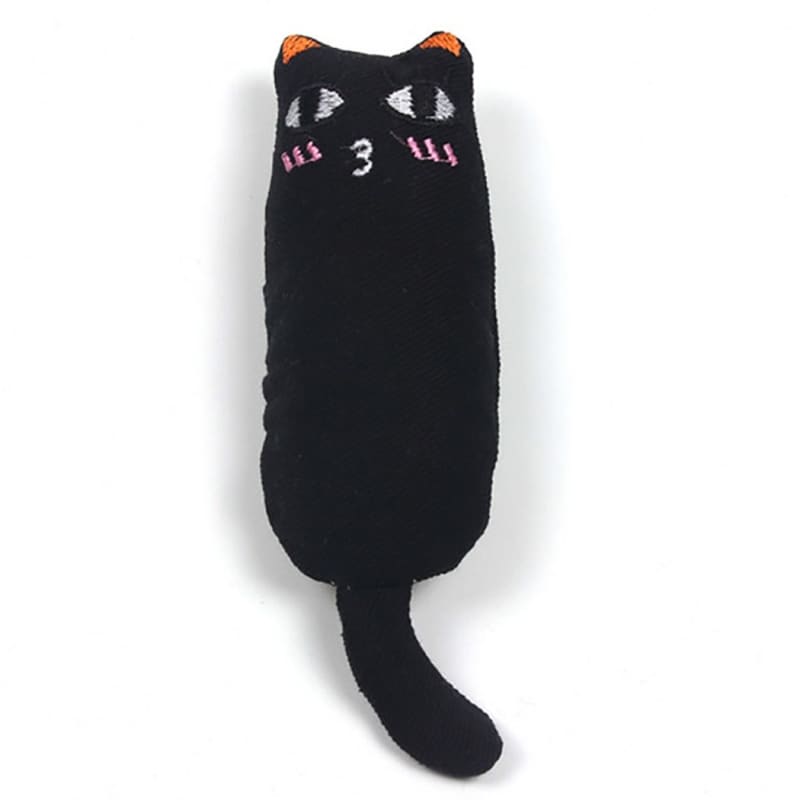 Rechargeable Catnip Plush Toy for Cats - Interactive PLUSKAT™ 15cm-Interactive Cat Toy-Black-6-Colydia